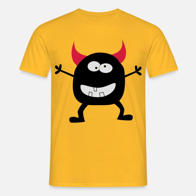 Teufelchen - Männer T-Shirt - Gelb