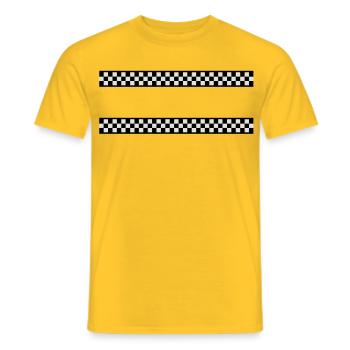 Racing - T-shirt homme - jaune - Devant - AI Model Male 178 dark (178cm)