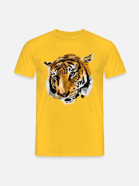 Tiger - Männer T-Shirt - Gelb