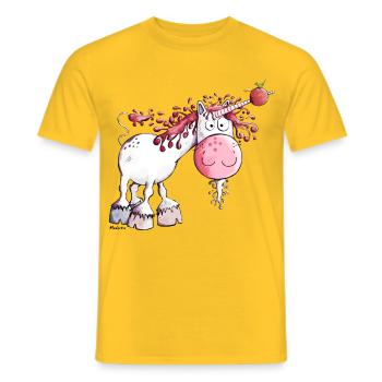 Goldiges Einhorn - Männer T-Shirt - Gelb - Vorne - AI Model Male 178 dark (178cm)