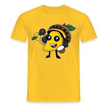 Jamaikanische Karaoke - Männer T-Shirt - Gelb - Vorne - AI Model Male 178 dark (178cm)
