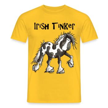 Irish Tinker - T-shirt homme - jaune - Devant - AI Model Male 178 dark (178cm)
