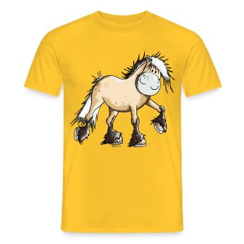Nele der Norweger - Männer T-Shirt - Gelb - Vorne - AI Model Male 178 dark (178cm)
