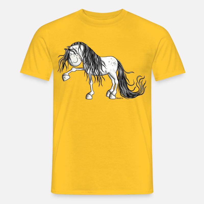 Lustiger Andalusier - Männer T-Shirt - Gelb