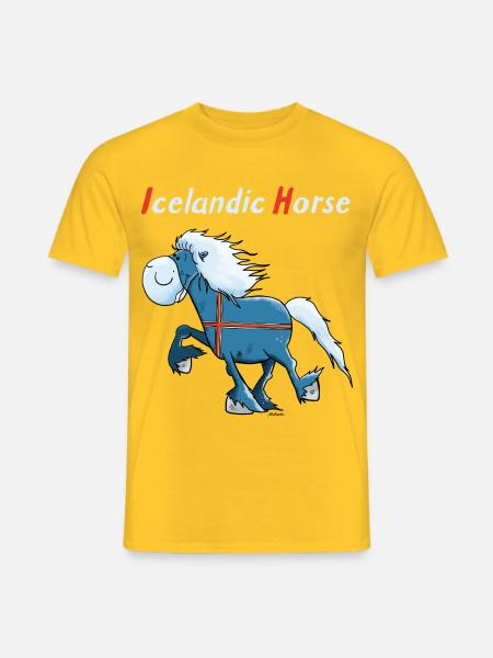 Isländer on Tour - Männer T-Shirt - Gelb