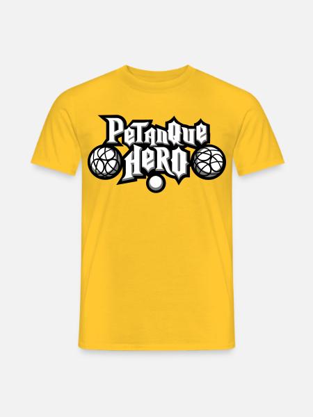 Petanque héro flex - T-shirt homme - jaune