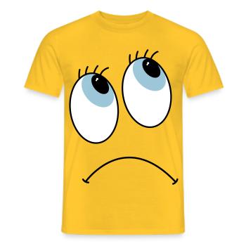 eyes - Men's T-Shirt - yellow - Front - AI Model Male 178 dark (178cm)