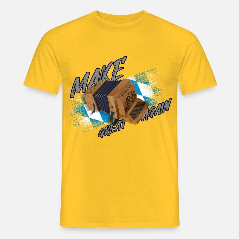 Make Ziach GREAT AGAIN | ZiachON! - Männer T-Shirt - Gelb