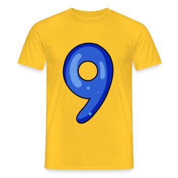 9 - T-shirt homme - jaune - Devant - AI Model Male 178 dark (178cm)