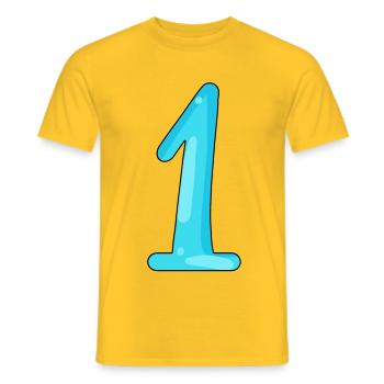 1 - T-shirt homme - jaune - Devant - AI Model Male 178 dark (178cm)