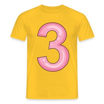 3 - T-shirt homme - jaune - Devant - AI Model Male 178 dark (178cm)