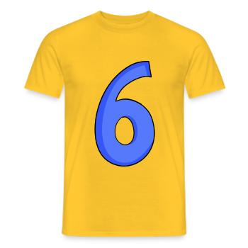 6 - T-shirt homme - jaune - Devant - AI Model Male 178 dark (178cm)
