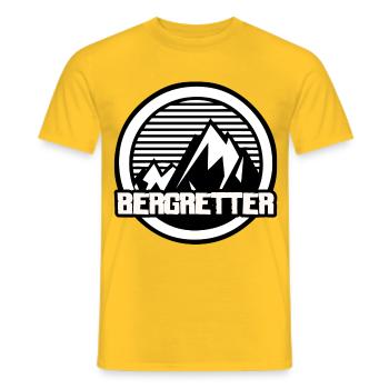 Bergsteiger - Bergretter - Bergrettung - Wanderung - Männer T-Shirt - Gelb - Vorne - AI Model Male 178 dark (178cm)