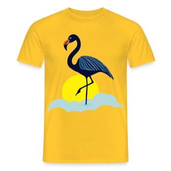 Blauer Flamingo - Männer T-Shirt - Gelb - Vorne - AI Model Male 178 dark (178cm)