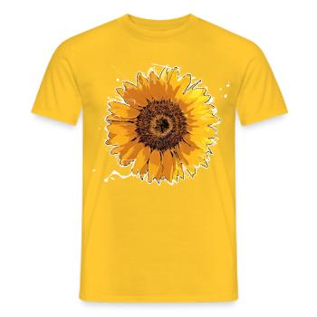 Tournesol - T-shirt homme - jaune - Devant - AI Model Male 178 dark (178cm)