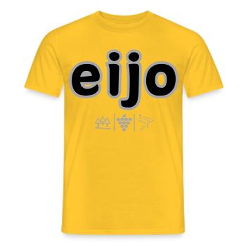 Eijo - Männer T-Shirt - Gelb - Vorne - AI Model Male 178 dark (178cm)