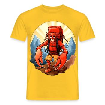 Homard Randonnée / Alpinisme Hummer - T-shirt homme - jaune - Devant - AI Model Male 178 dark (178cm)