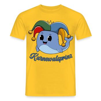 Karnewalsprinz Wortwitz Wortspiele Karneval Kostüm - Männer T-Shirt - Gelb - Vorne - AI Model Male 178 dark (178cm)