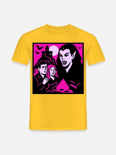 Vampire Countess - Men's T-Shirt - yellow