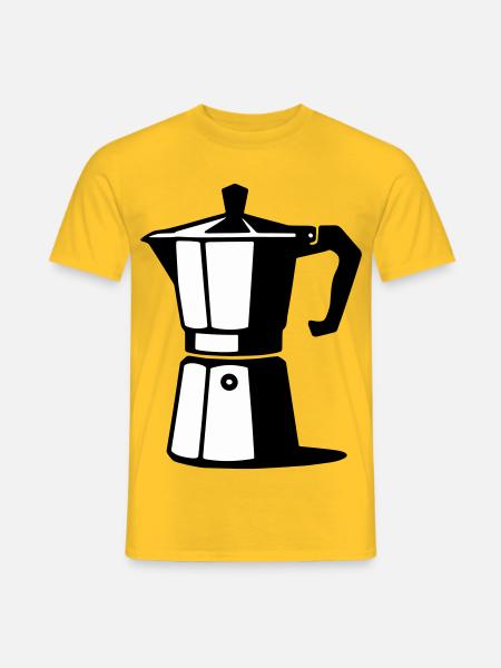 Espresso pot - Men's T-Shirt - yellow