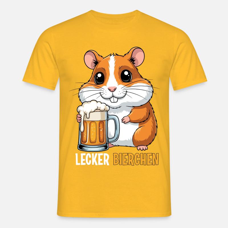 Lecker Bierchen - Männer T-Shirt - Gelb