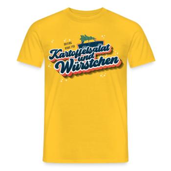 Driving Home (Potato Salad Edition) - Men's T-Shirt - yellow - Front - AI Model Male 178 dark (178cm)