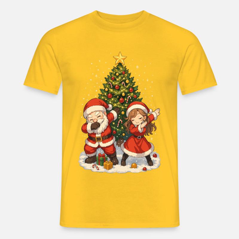 Weihnachts Dab, Santa Squad, Fun Xmas - Männer T-Shirt - Gelb