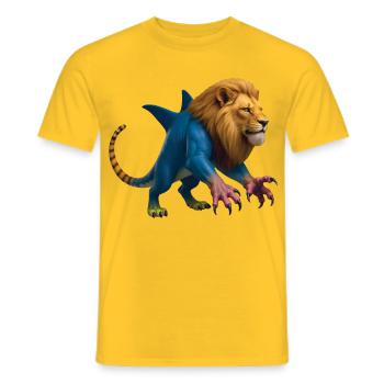 ZINNEKE DU NORD - Bellegique - T-shirt homme - jaune - Devant - AI Model Male 178 dark (178cm)