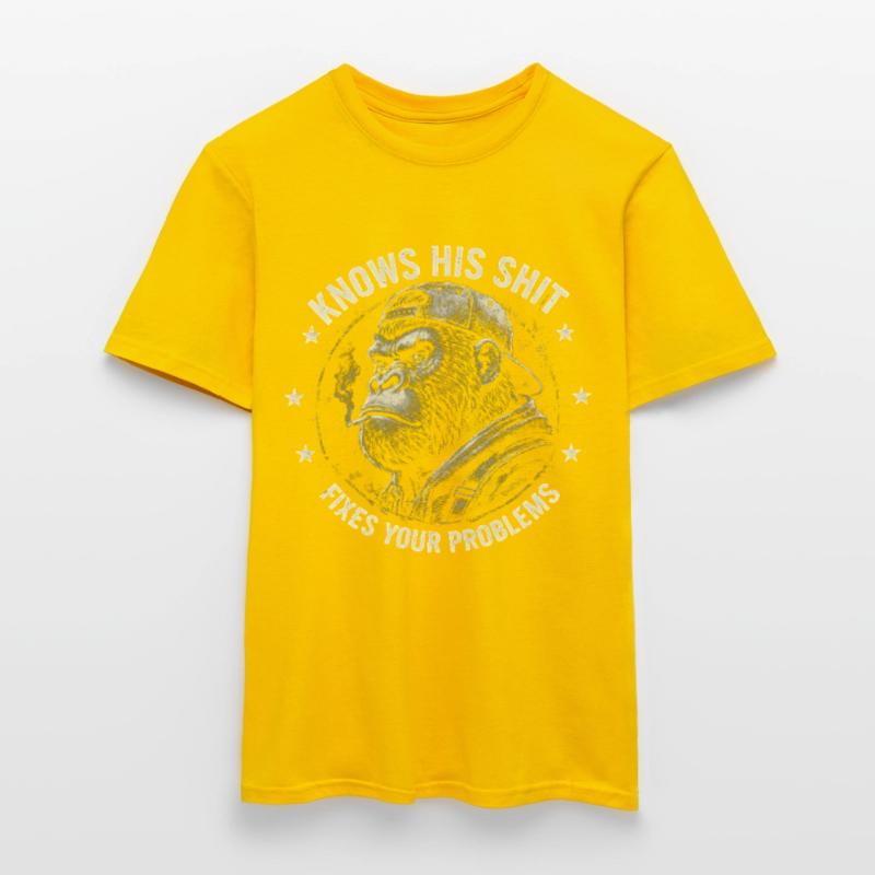 Gorilla Fixer : Attitude de Problem Solvable T-shirt homme
