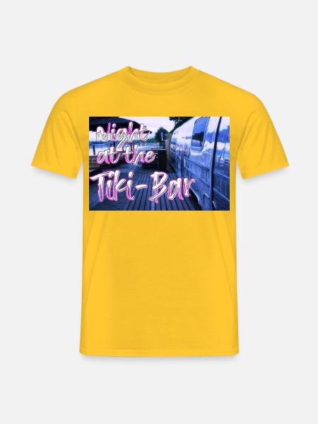 Night at the Tiki Bar - Männer T-Shirt - Gelb