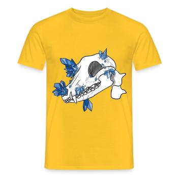 Crâne de cristal - Canidae (par Leni Riosa) - T-shirt homme - jaune - Devant - AI Model Male 178 dark (178cm)