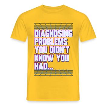 Nurse Practitioner Diagnosing Problems Nursing - Männer T-Shirt - Gelb - Vorne - AI Model Male 178 dark (178cm)