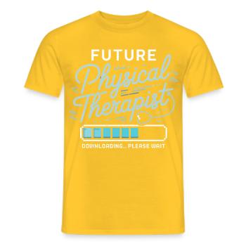 Future physiotherapist - Men's T-Shirt - yellow - Front - AI Model Male 178 dark (178cm)