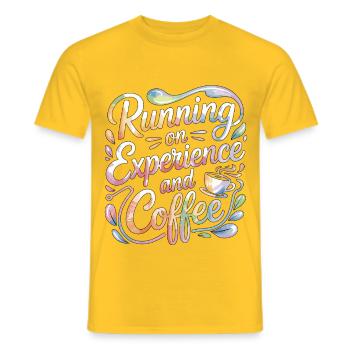Veteran Nurse Running On Experience Combat Nurse - Männer T-Shirt - Gelb - Vorne - AI Model Male 178 dark (178cm)