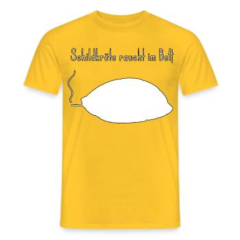 Schildkröte lustiger Wortwitz, zweideutiger Humor - Männer T-Shirt - Gelb - Vorne - AI Model Male 178 dark (178cm)