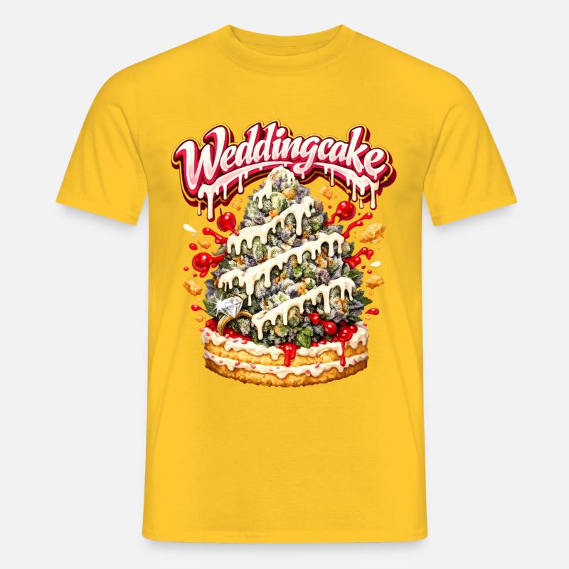 Wedding Cake Graffiti Bud Art Print - Männer T-Shirt - Gelb