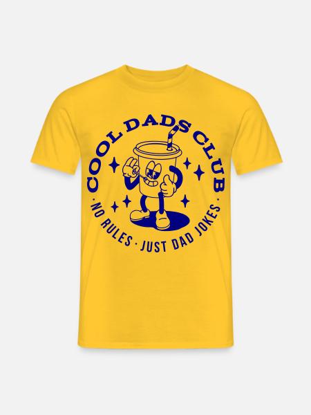 Cool Dads Club - Men's T-Shirt - yellow