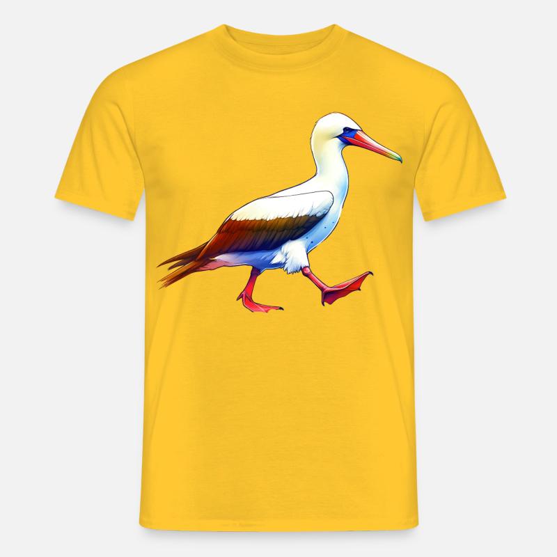 Nazca booby gift - Men's T-Shirt - yellow