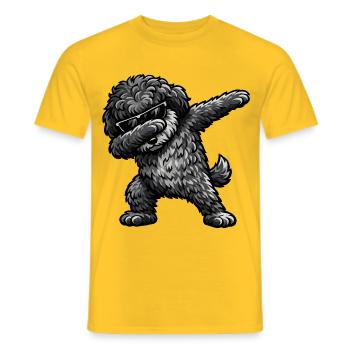 Dabbing Schafpudel - Männer T-Shirt - Gelb - Vorne - AI Model Male 178 dark (178cm)