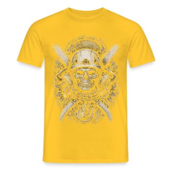 Baumpfleger Baumpflege - Männer T-Shirt - Gelb - Vorne - AI Model Male 178 dark (178cm)