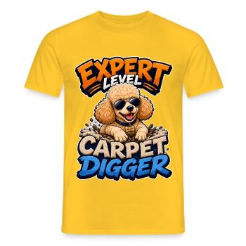 Pudel - Männer T-Shirt - Gelb - Vorne - AI Model Male 178 dark (178cm)
