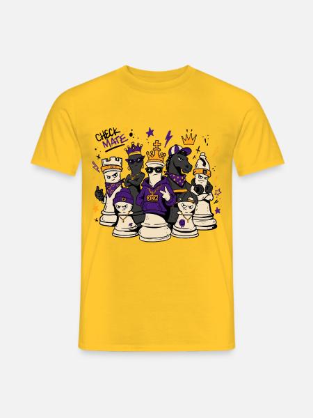 Regal Street Schachmannschaft - Männer T-Shirt - Gelb