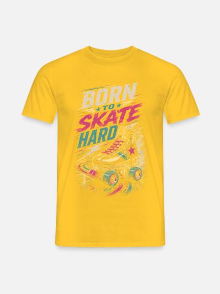 Roller Derby - Männer T-Shirt - Gelb