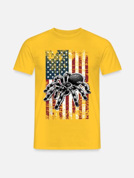 Chile Vogelspinne US - Männer T-Shirt - Gelb