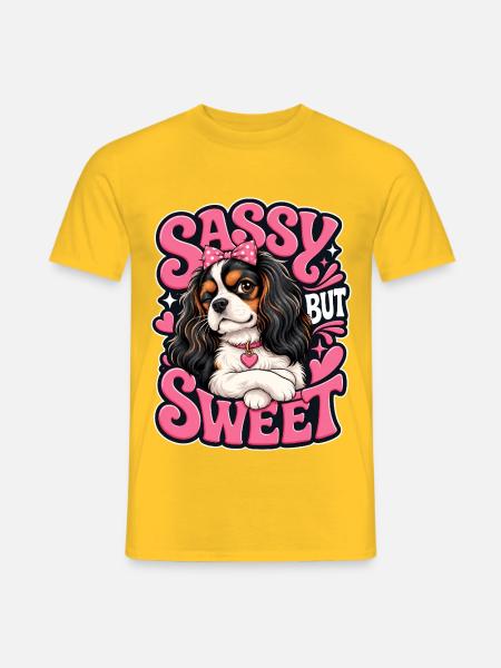 Kavallerier King Charles Spaniel - Männer T-Shirt - Gelb