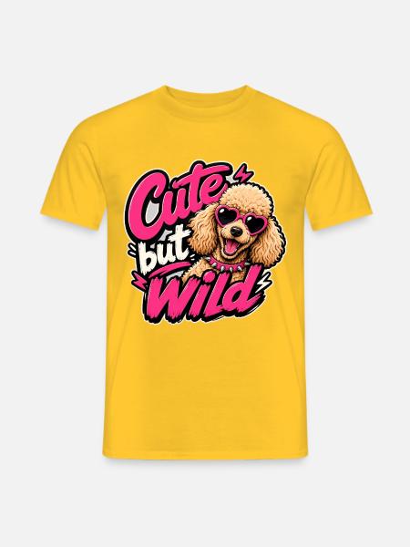 Pudel - Männer T-Shirt - Gelb