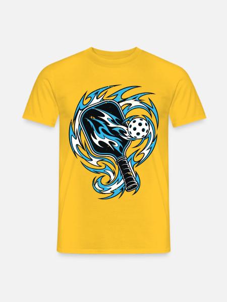 Pickleball Leidenschaft Trendsport Design - Männer T-Shirt - Gelb