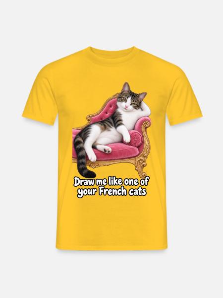 Zeichne mich - Männer T-Shirt - Gelb