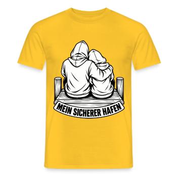 Valentinstag Geschenkidee Partner Hochzeitstag - Männer T-Shirt - Gelb - Vorne - AI Model Male 178 dark (178cm)