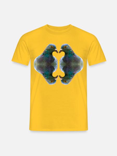 Dove Portrait Art - Männer T-Shirt - Gelb